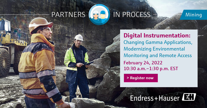 Endress+Hauser Partners in Process: Mining Digital Event