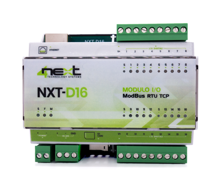4neXt NXT-D16, 16 digital inputs/outputs configurable via software