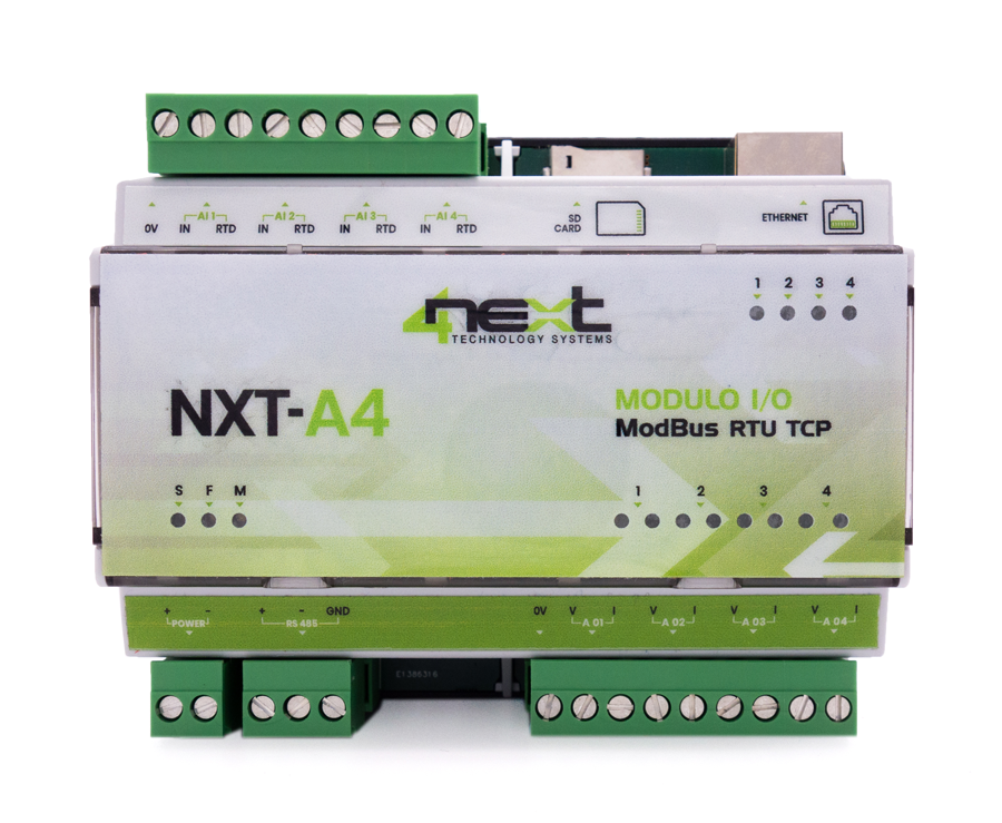 4neXt NXT-A4, I/O module with 4 analog inputs and outputs