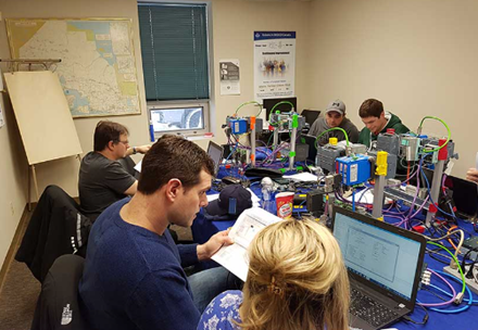 EtherNet/IP Installers Course students completing lab
