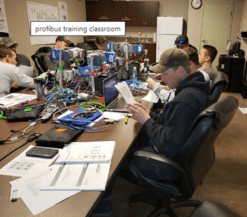 EtherNet/IP Installers Course students completing lab