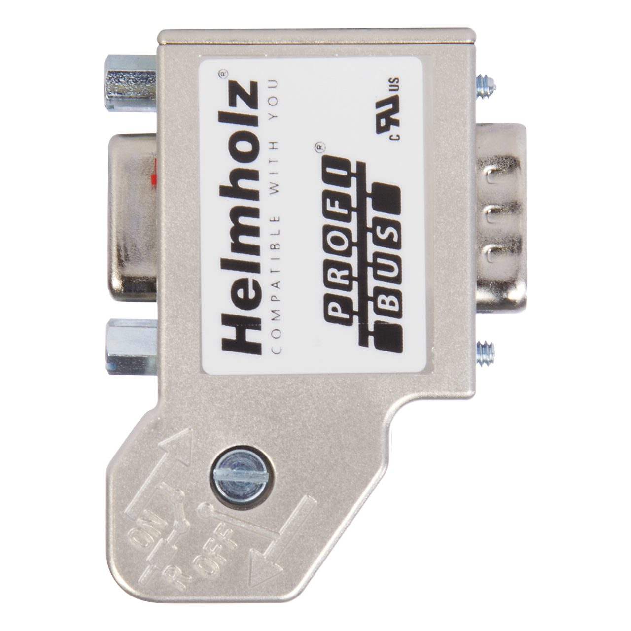 Helmholz PROFIBUS Connector 35° Screw terminal with PG, 700-972-0BB41