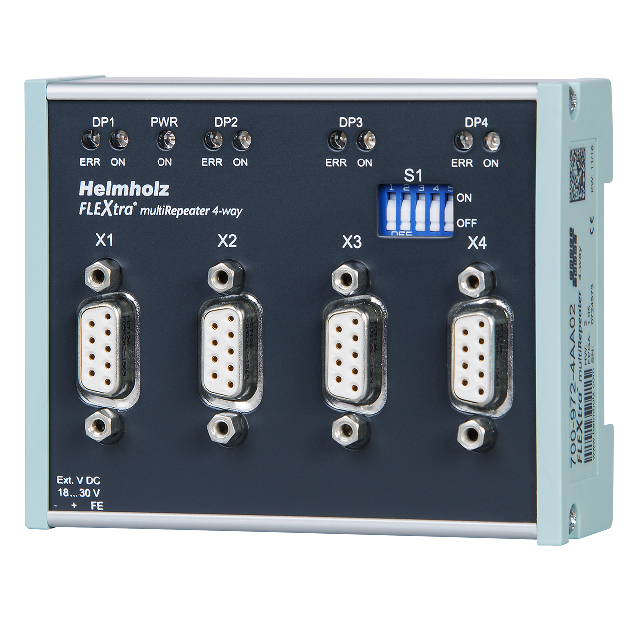 FLEXtra PROFIBUS multiRepeater 4-way, 700-972-4AA02