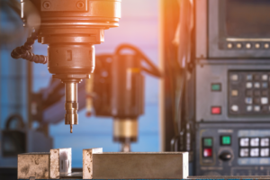 Industrial manufacturing environment with automated machinery and networked equipment